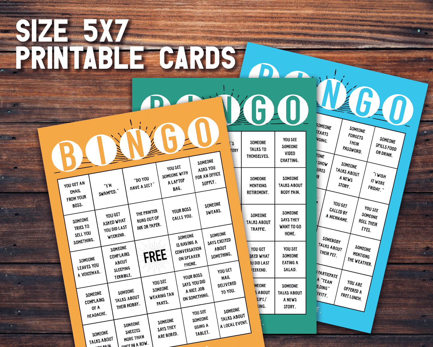 Workplace BINGO Printable Office Activity and Icebreaker Game for a Fun Staff Competition
