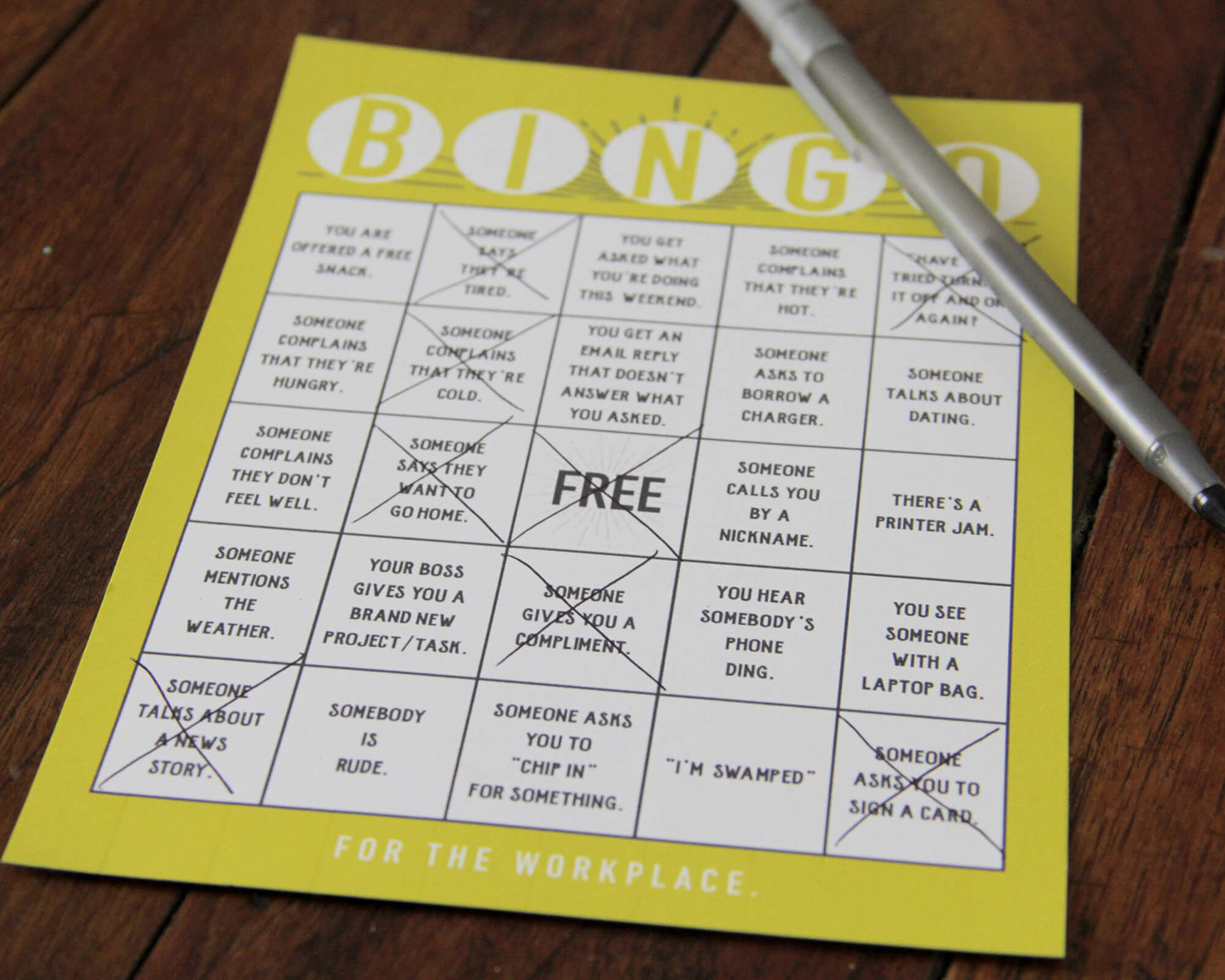 Workplace BINGO Printable Office Activity and Icebreaker Game for a Fun Staff Competition