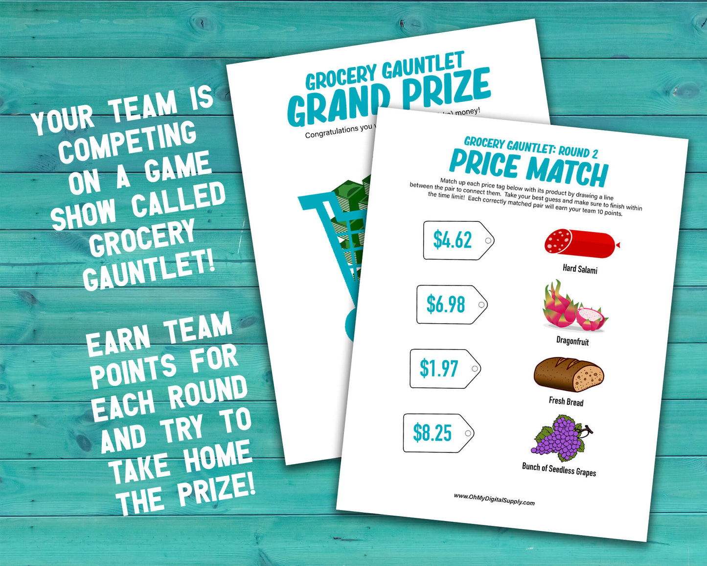 Grocery Gauntlet Decision Quest Group Team Building Activity and Icebreaker game.