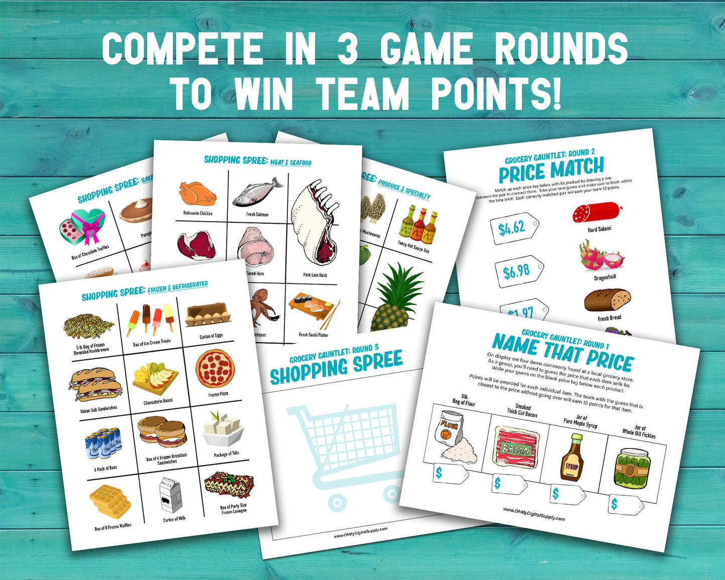 Grocery Gauntlet Decision Quest Group Team Building Activity and Icebreaker game.