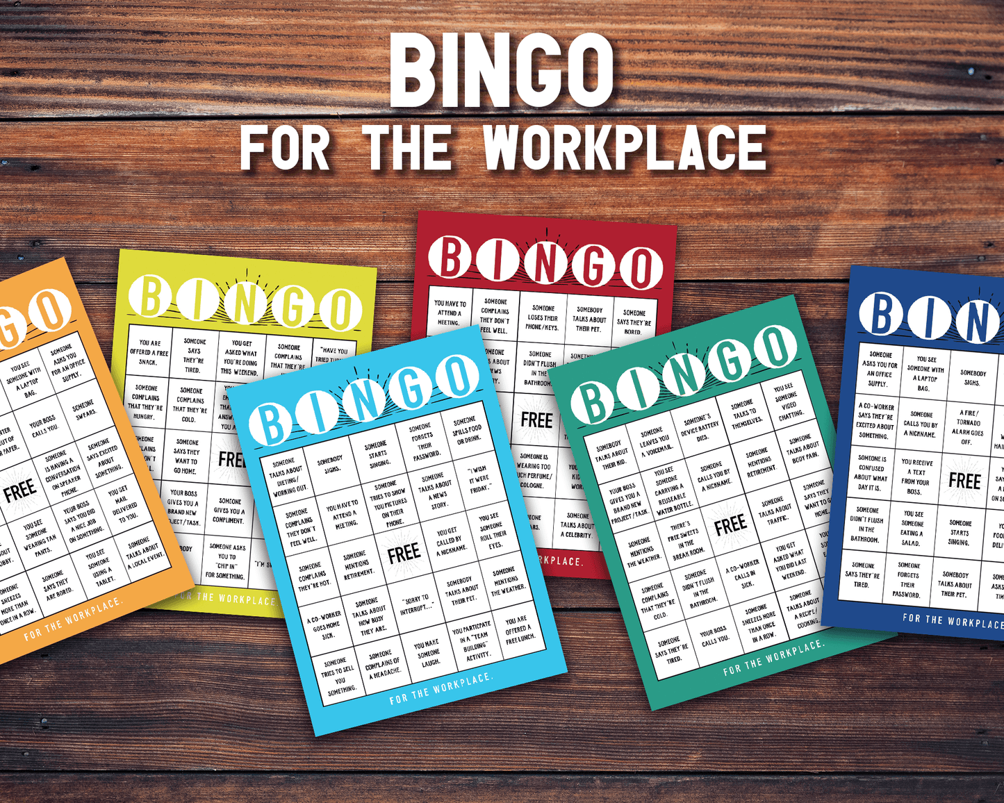 Workplace BINGO Printable Office Activity and Icebreaker Game for a Fun Staff Competition