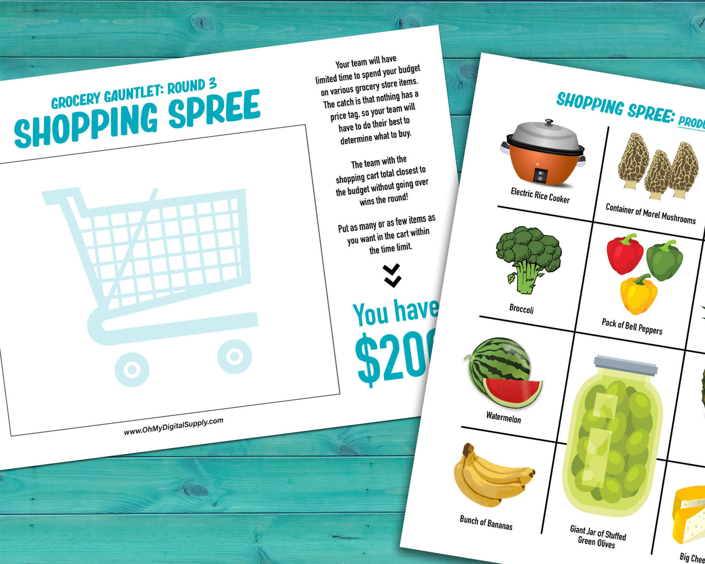 Grocery Gauntlet Decision Quest Group Team Building Activity and Icebreaker game.