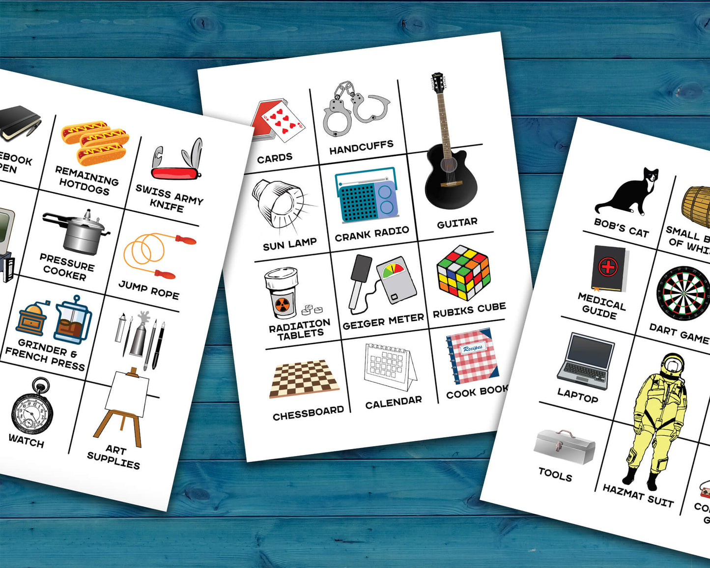 Mega Bundle of eight Decision Quest Activities for group team building. Activities in this bundle include: Zombie Apocalypse, Desert Island, Fallout Shelter, Space Mission, Alien Abduction, Covert Heist, Office Portal, and Grocery Gauntlet. Group decision making icebreaker games.