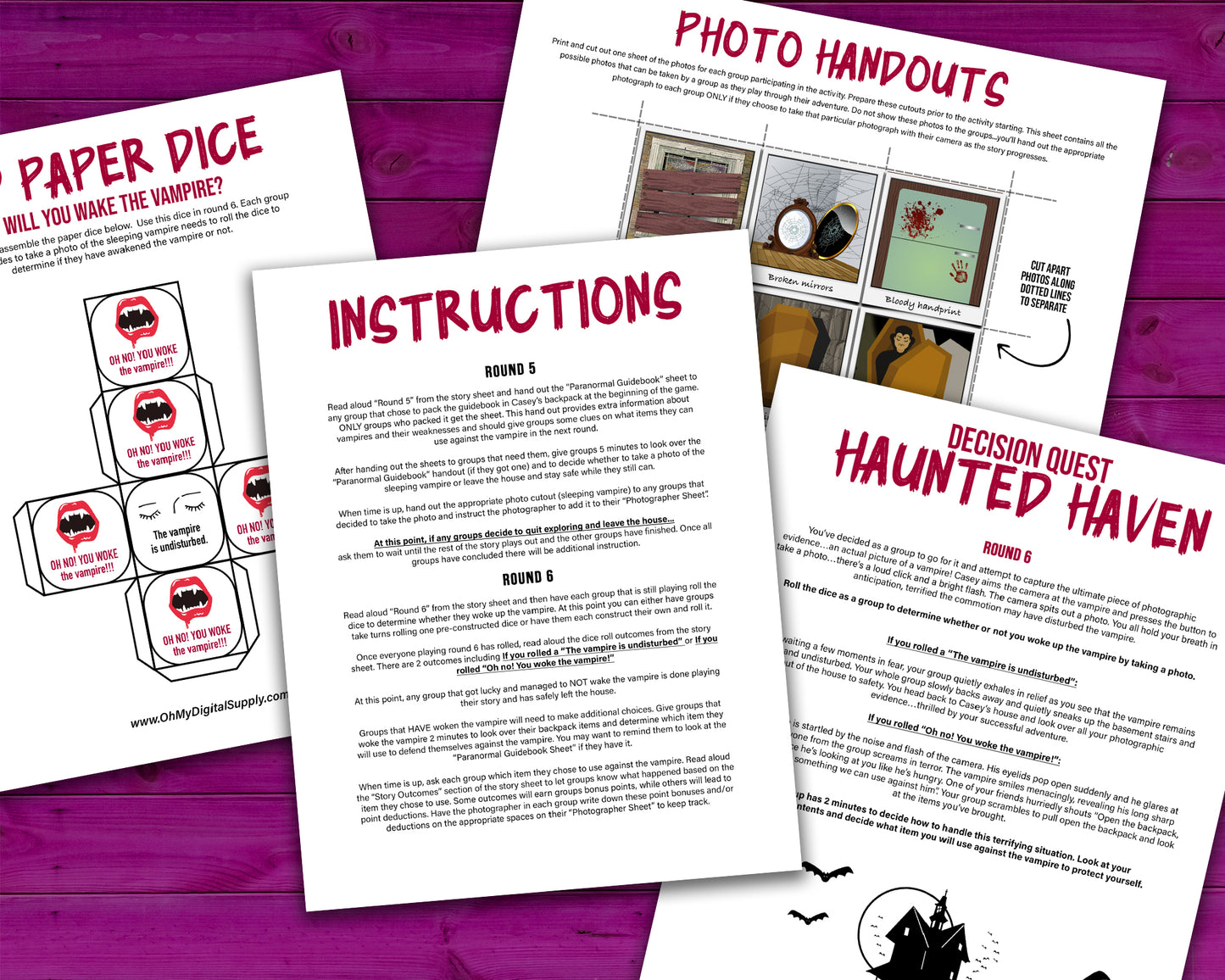 Try out this fun and spooky Haunted Haven group team building activity to get co-workers or friends communicating and making decisions against the clock. This is a great group activity for around Halloween