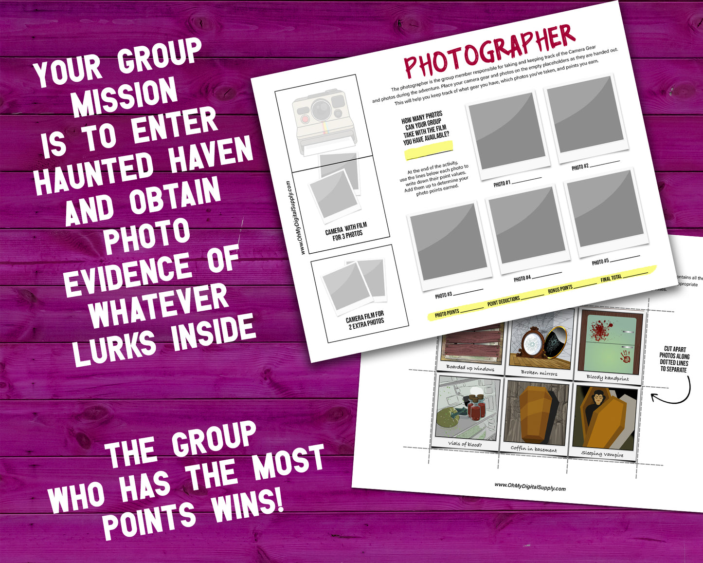 Try out this fun and spooky Haunted Haven group team building activity to get co-workers or friends communicating and making decisions against the clock. This is a great group activity for around Halloween