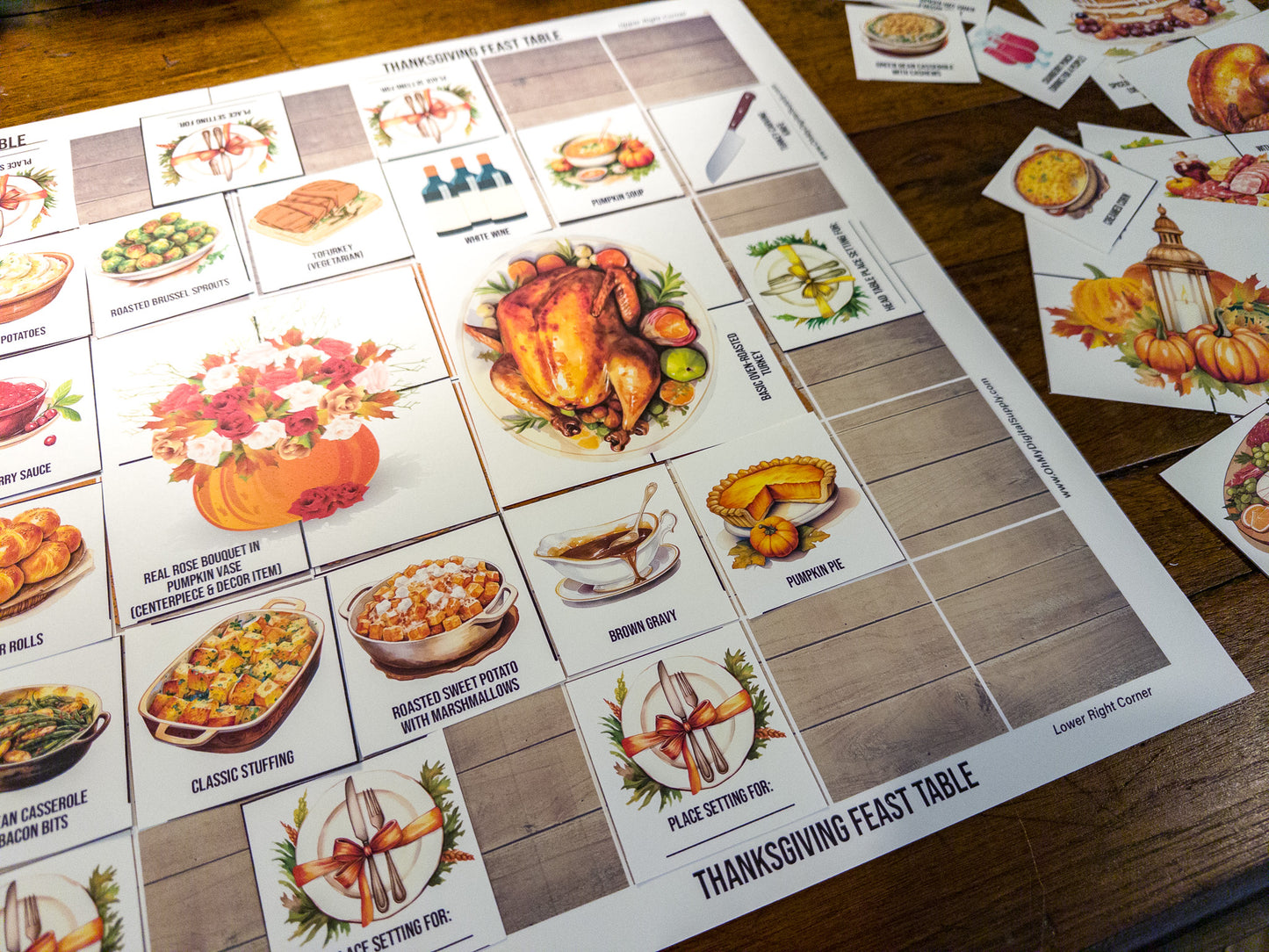 Try out this fun fall seasonal Thanksgiving Feast group team building activity to get co-workers or friends communicating and making decisions against the clock. This is a great group activity for around November and Autumn.