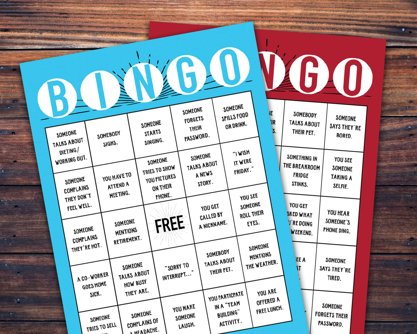 Workplace BINGO Printable Office Activity and Icebreaker Game for a Fun Staff Competition