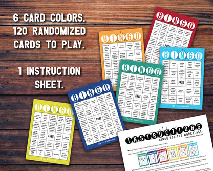 Workplace BINGO Printable Office Activity and Icebreaker Game for a Fun Staff Competition