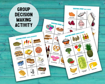 Decision Quest: Grocery Gauntlet, Printable Group Team Building Activity & Icebreaker Game