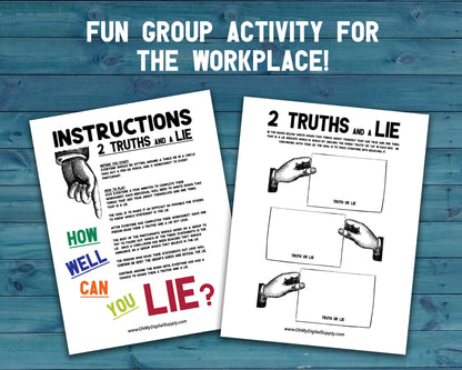 Team Building BUNDLE of Printable Workplace Icebreaker Games & Group Activities