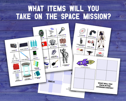 Space Mission Decision Quest Group Team Building Activity and Icebreaker game.