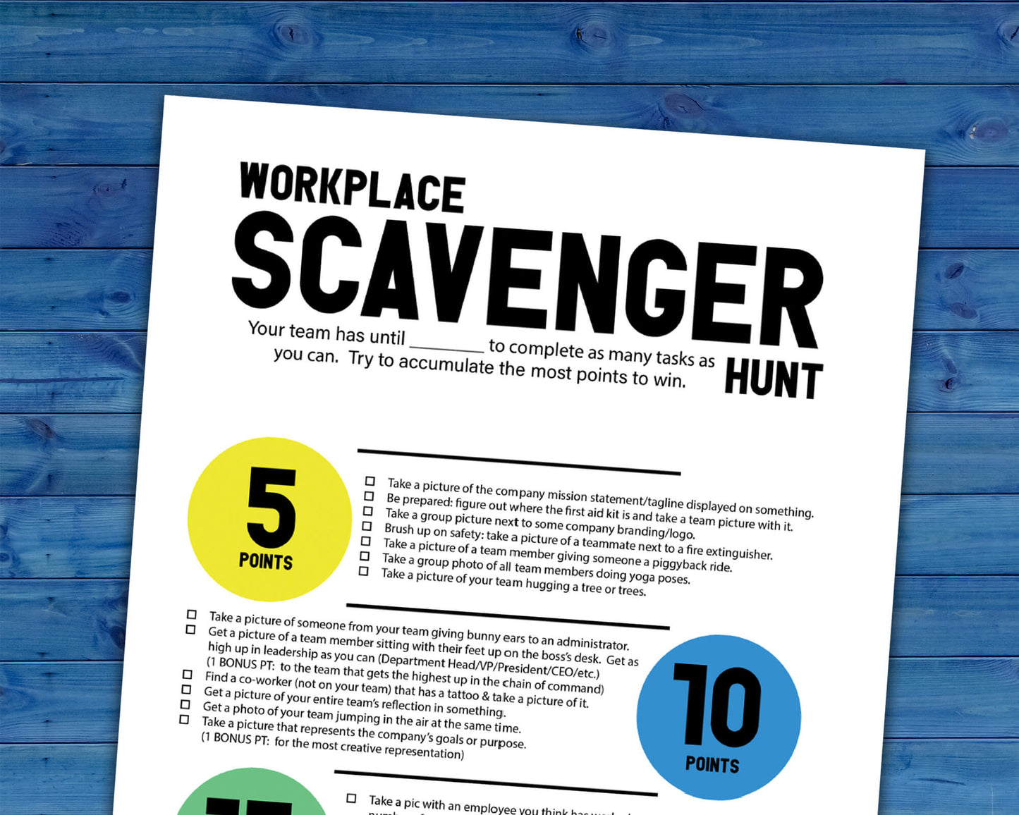 Workplace Group Games BUNDLE of Printable Team Building Activities & Staff Icebreaker Games