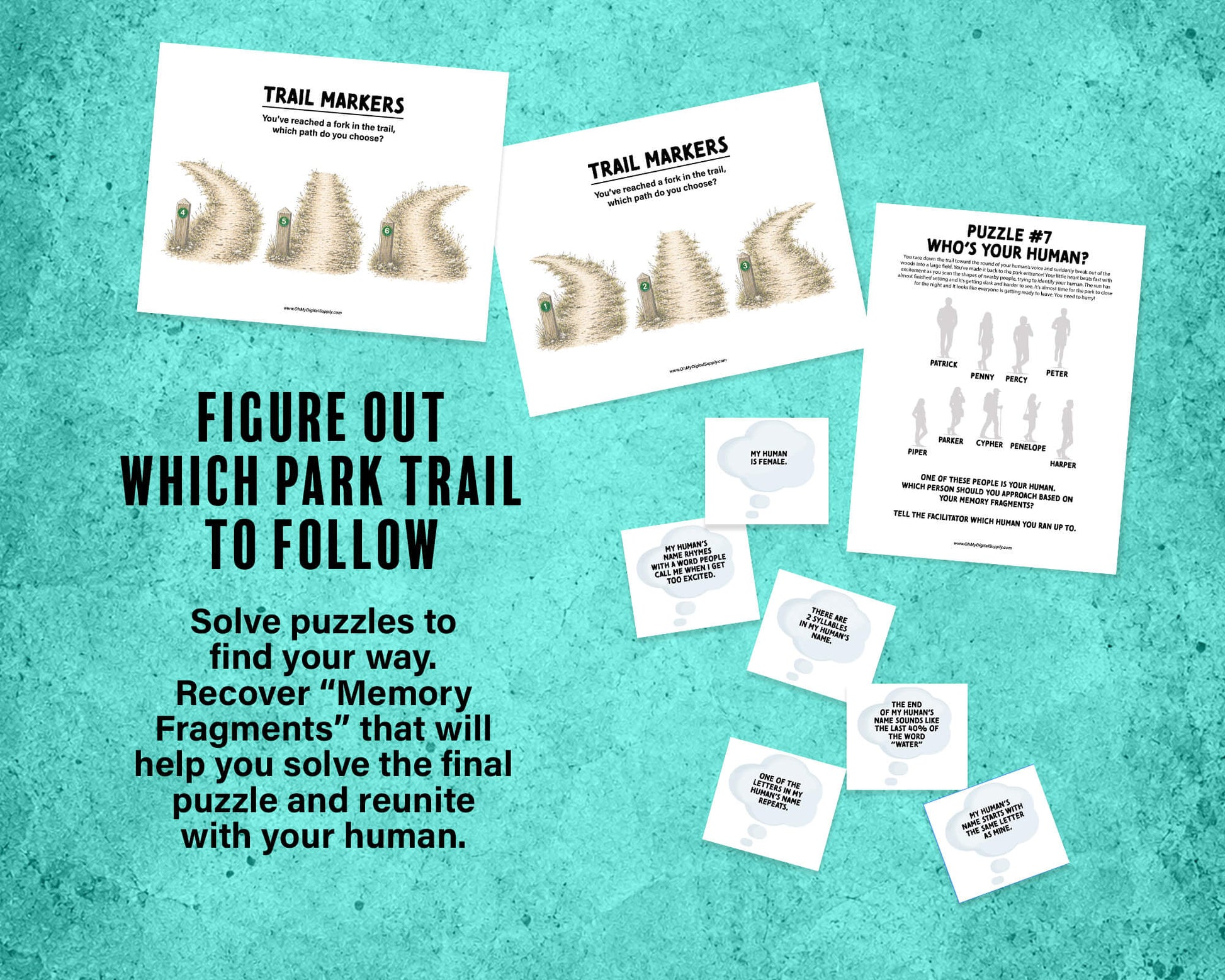 Puppy Panic is a printable Escape Room puzzle game for small groups! Great as a team building activity or icebreaker game. Players must solve 7 puzzles within a 30 minute time limit. This pug themed game includes an intro story as well as good and bad story endings.