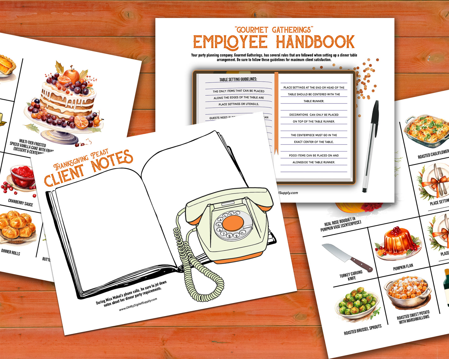 Try out this fun fall seasonal Thanksgiving Feast group team building activity to get co-workers or friends communicating and making decisions against the clock.  This is a great group activity for around November and Autumn.