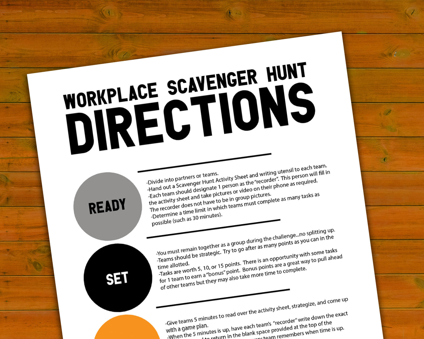 Halloween Workplace Scavenger Hunt Printable Team Building Activity, Icebreaker, and Office Staff Game