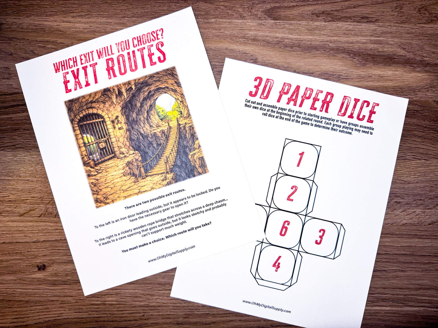 Decision Quest: Dragon's Den is a team-building activity and icebreaker game in the form of a printable PDF file. The activity includes read-aloud story sheets, item cutouts, a 3D paper dice, facilitator instructions, and everything you need to play through this adventure scenario.