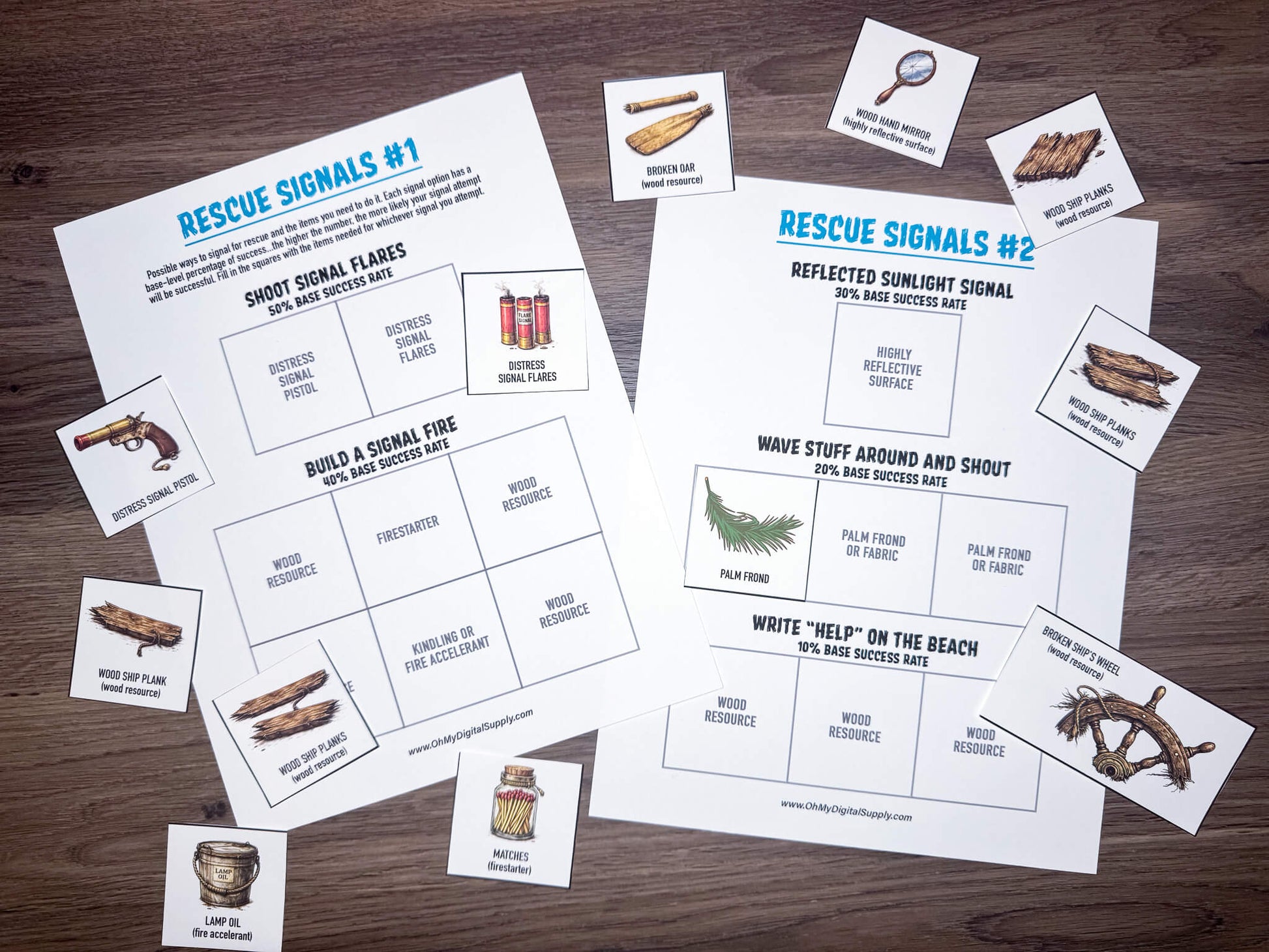 Shipwrecked printable group team building activity and icebreaker game in the form of downloadable PDF files.