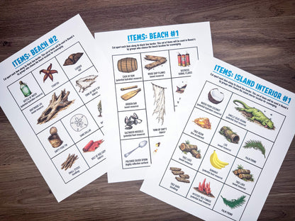 Shipwrecked printable group team building activity and icebreaker game in the form of downloadable PDF files.