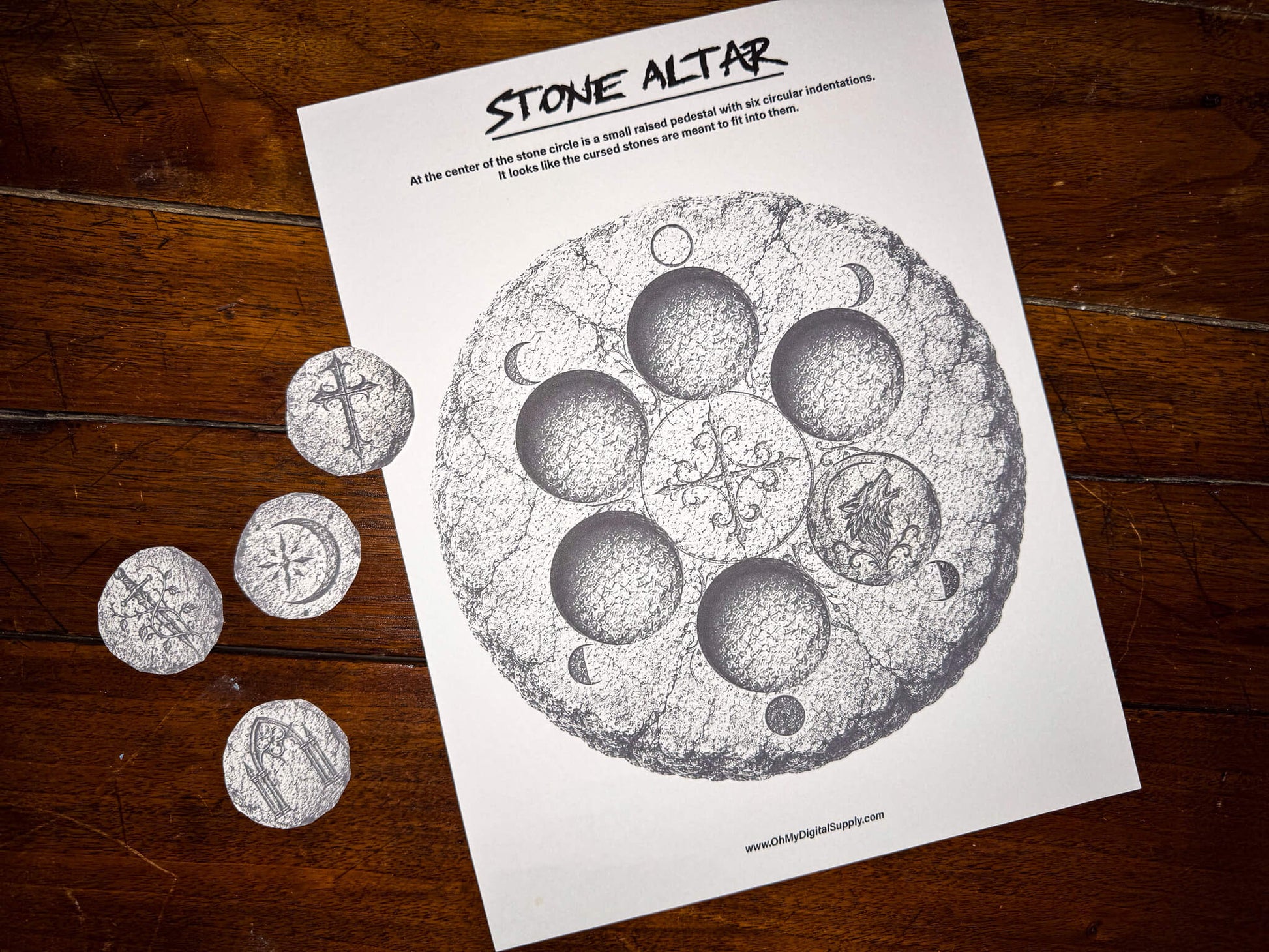 A printable Halloween escape room game called Blood Moon Rising with various puzzle sheets, story sheets, instructions, and facilitator guide all in printable PDF format. A 30 minute group activity for team-building or use as an icebreaker game.