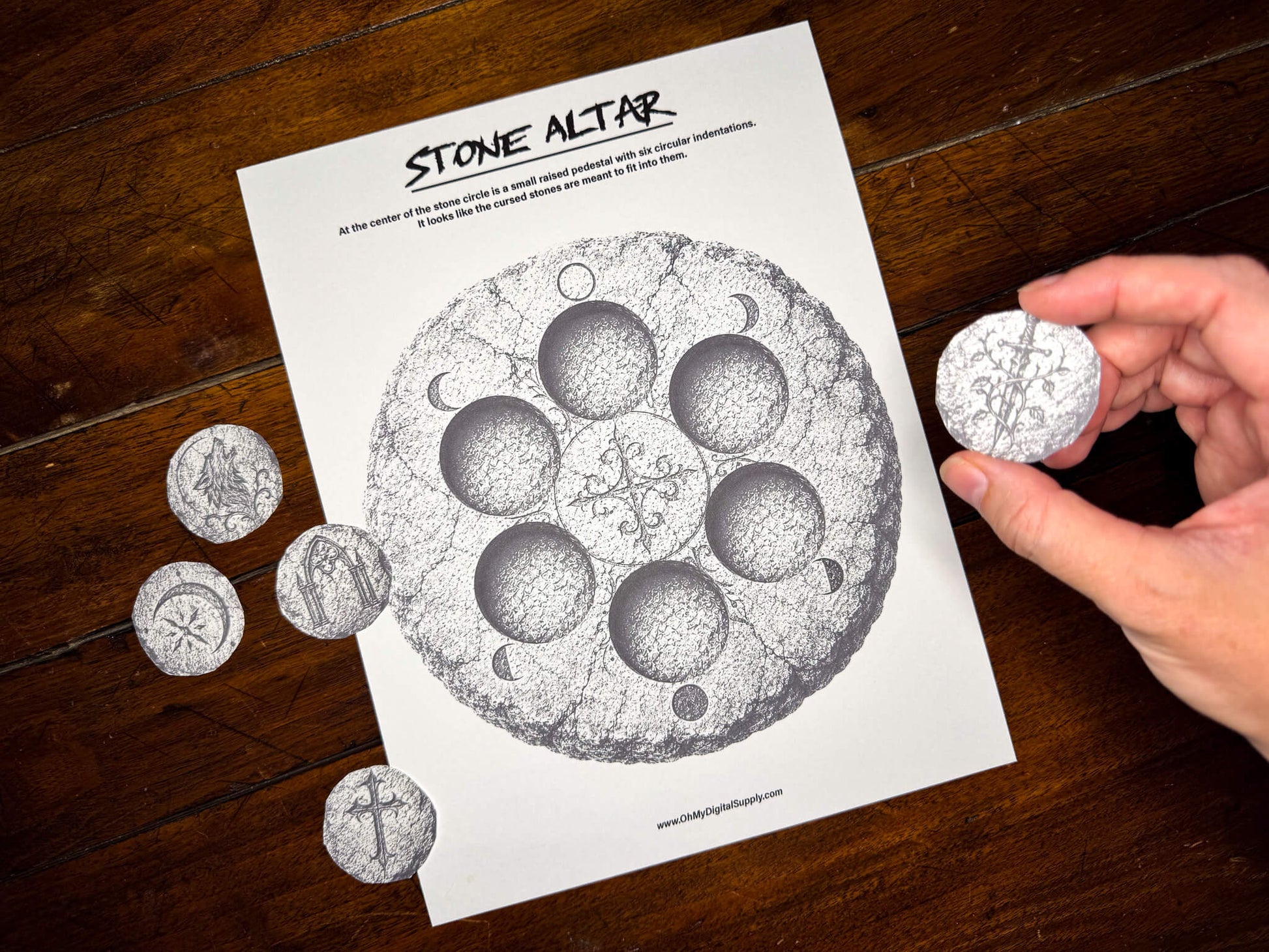 A printable Halloween escape room game called Blood Moon Rising with various puzzle sheets, story sheets, instructions, and facilitator guide all in printable PDF format. A 30 minute group activity for team-building or use as an icebreaker game.