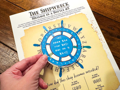 A printable group escape room game called Pirate Plunder. This tropical island themed team building activity involves 7 puzzles with a final lock combination that must be solved in order to unlock the pirate treasure.
