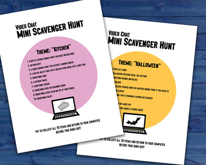 Video Chat and Zoom Mini Scavenger Hunt Activity for Virtual Team Building