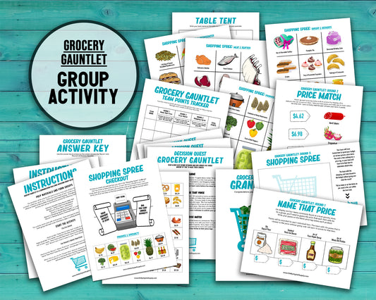 Grocery Gauntlet Decision Quest Group Team Building Activity and Icebreaker game.