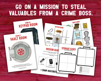 Covert Heist Decision Quest Group Team Building Activity and Icebreaker game.