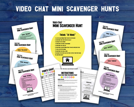 Video Chat and Zoom Mini Scavenger Hunt Activity for Virtual Team Building